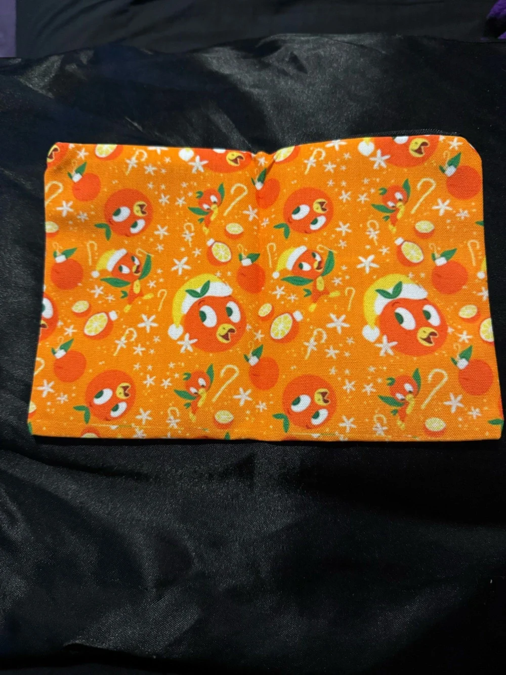 Orange Bird Makeup Bag